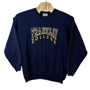 Hanes Vintage Franklin College Pullover Crewneck Sweatshirt Size XXL Collegiate